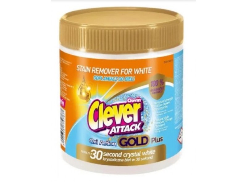 Пятновыводитель для белых вещей Clever Attack 730 г (97-305)